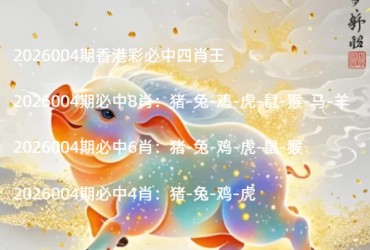 2026004期香港彩必中四肖王