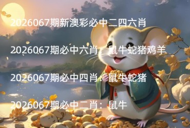 2026067期新澳彩必中二四六肖