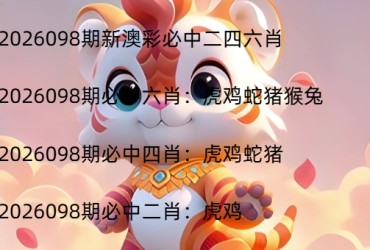 2026098期新澳彩必中二四六肖