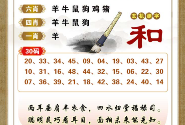 2026044期香港彩九肖30码中特