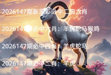 2026147期新澳彩必中二四六肖
