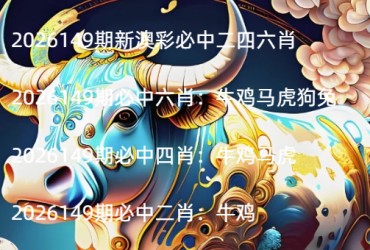 2026149期新澳彩必中二四六肖