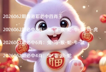 2026062期香港彩必中四肖王