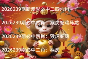 2026239期新澳彩必中二四六肖