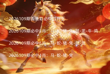 2026109期香港彩必中四肖王